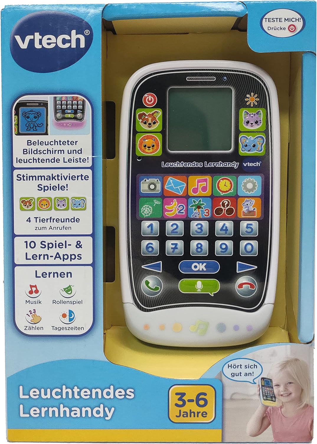 Leuchtendes Lernhandy Lerntelefon Spielzeug Kinder VTech 80-529204