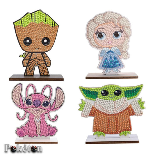 Crystal Art Diamond Painting - Auswahl - Marvel Groot Grogu Stitch Frozen Elsa - NEU