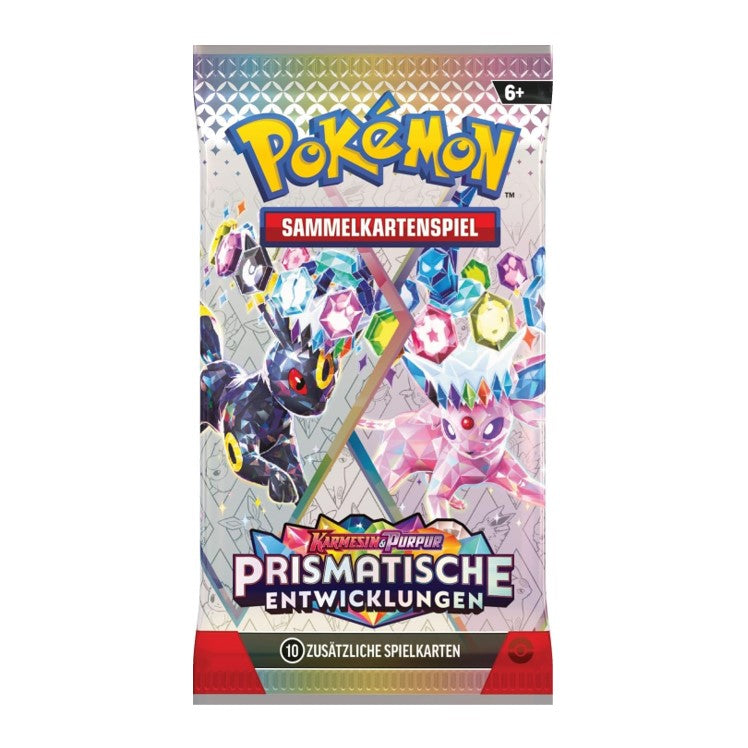 Pokemon prismatische Entwicklungen Booster Pack (10 Karten) deutsch - NEU