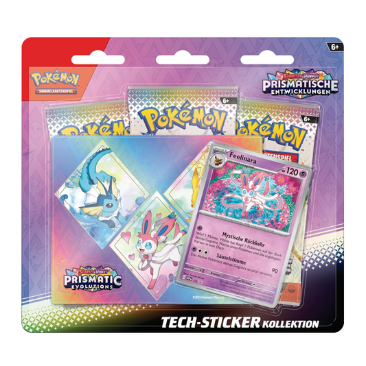 Pokemon prismatische Entwicklungen Tech Sticker Kollektion Feelinara (3er Blister) DE