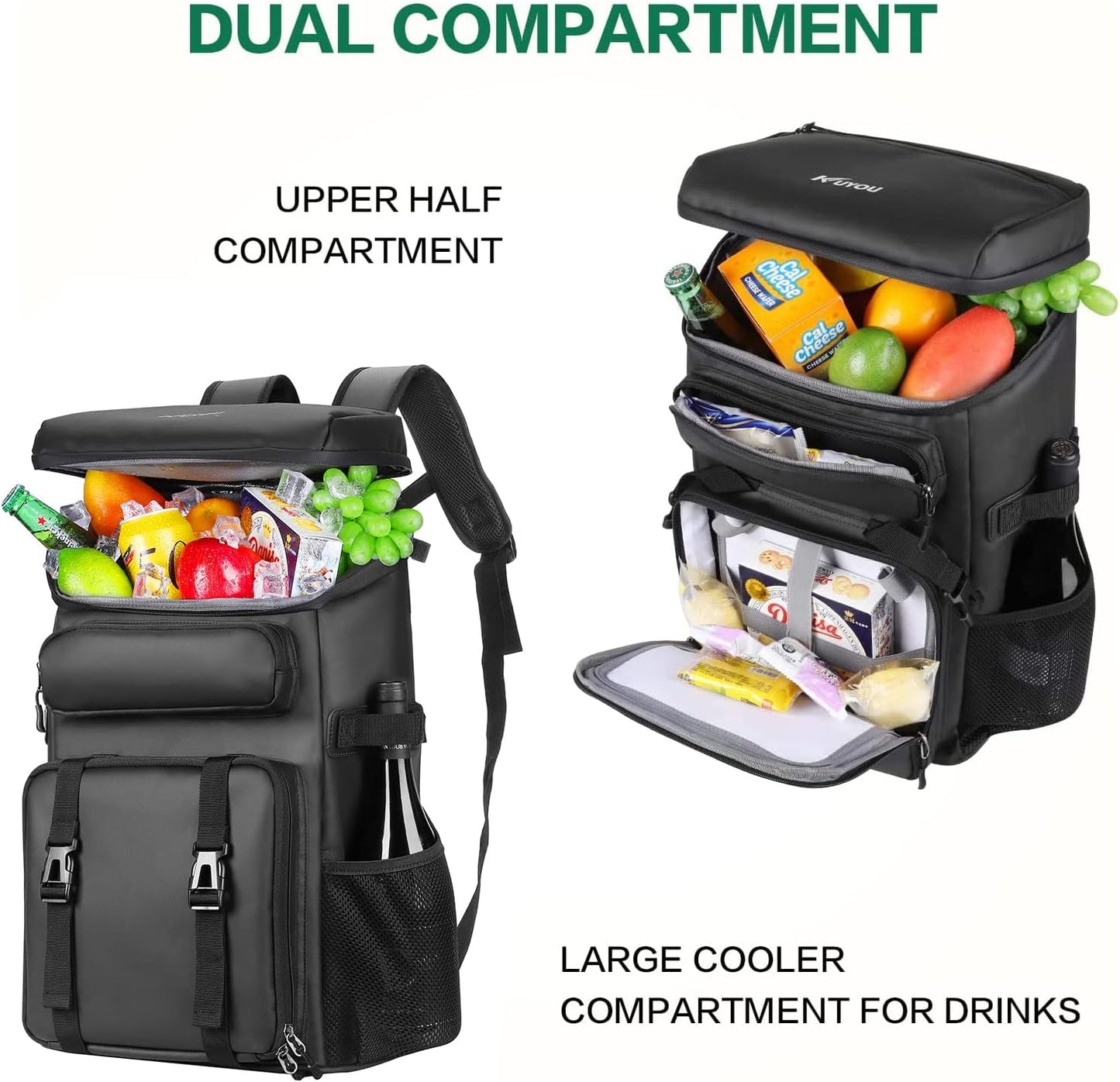45L Kühltasche Warmhaltetasche Picknickrucksack Lunchtasche Thermotasche Isolierrucksack