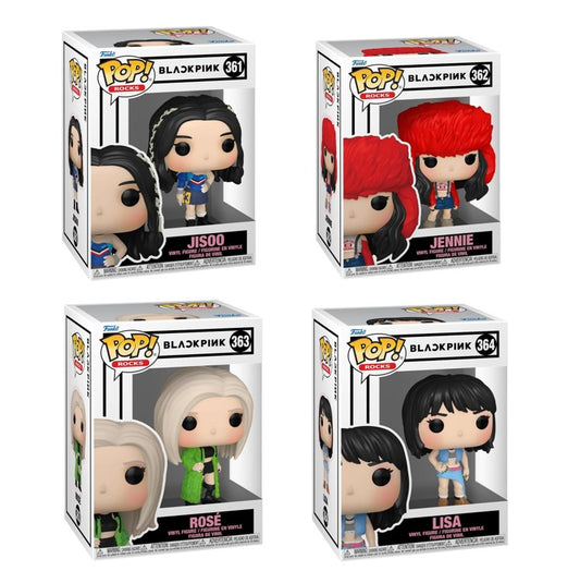 FUNKO POP Blackpink Black Pink - 4er Set Lisa, Jennie, Jisoo, Rose - Vinyl Figur NEU