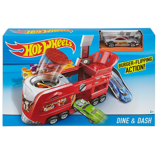Hot Wheels Dine & Dash City Playset Action Spielzeug Kinder Fahrzeug Auto