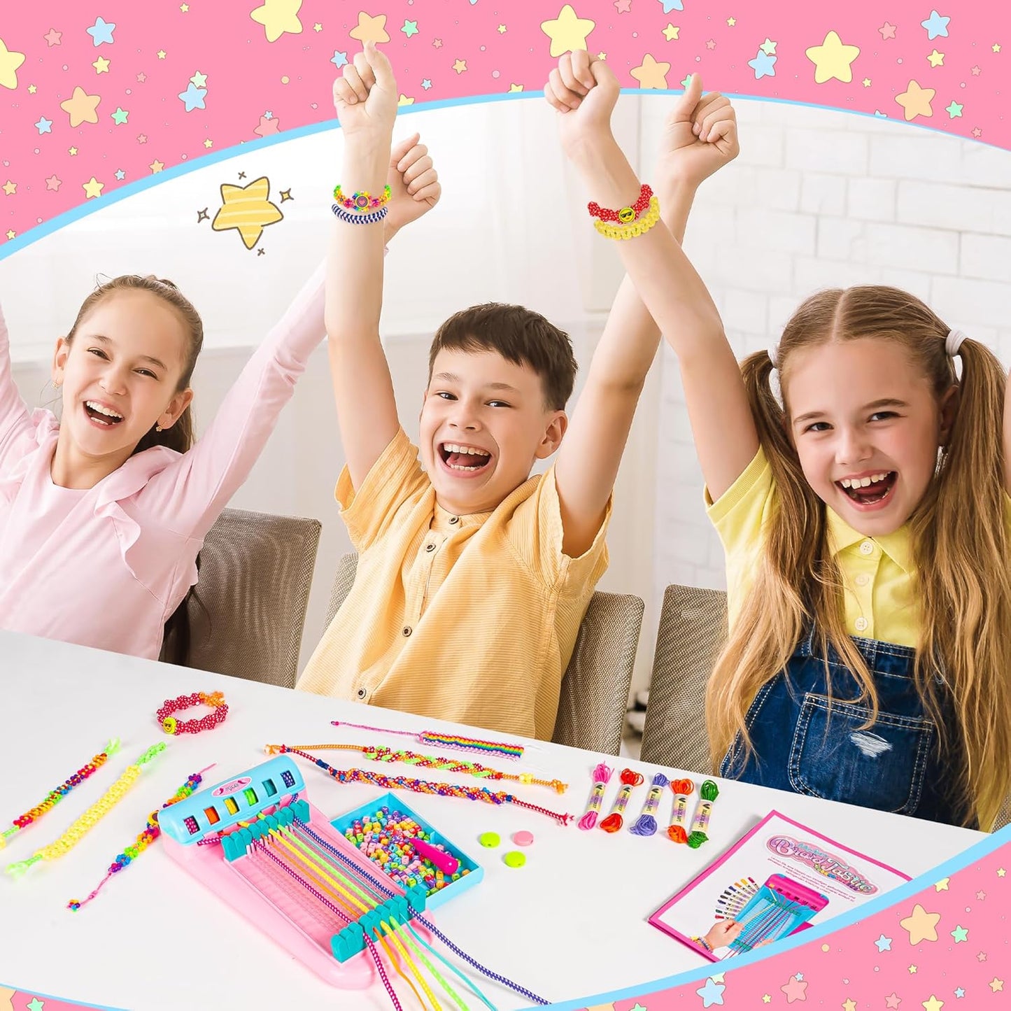 DIY Freundschaftsarmband Selber machen Armband Bausatz Mädchen Spielzeug - NEU