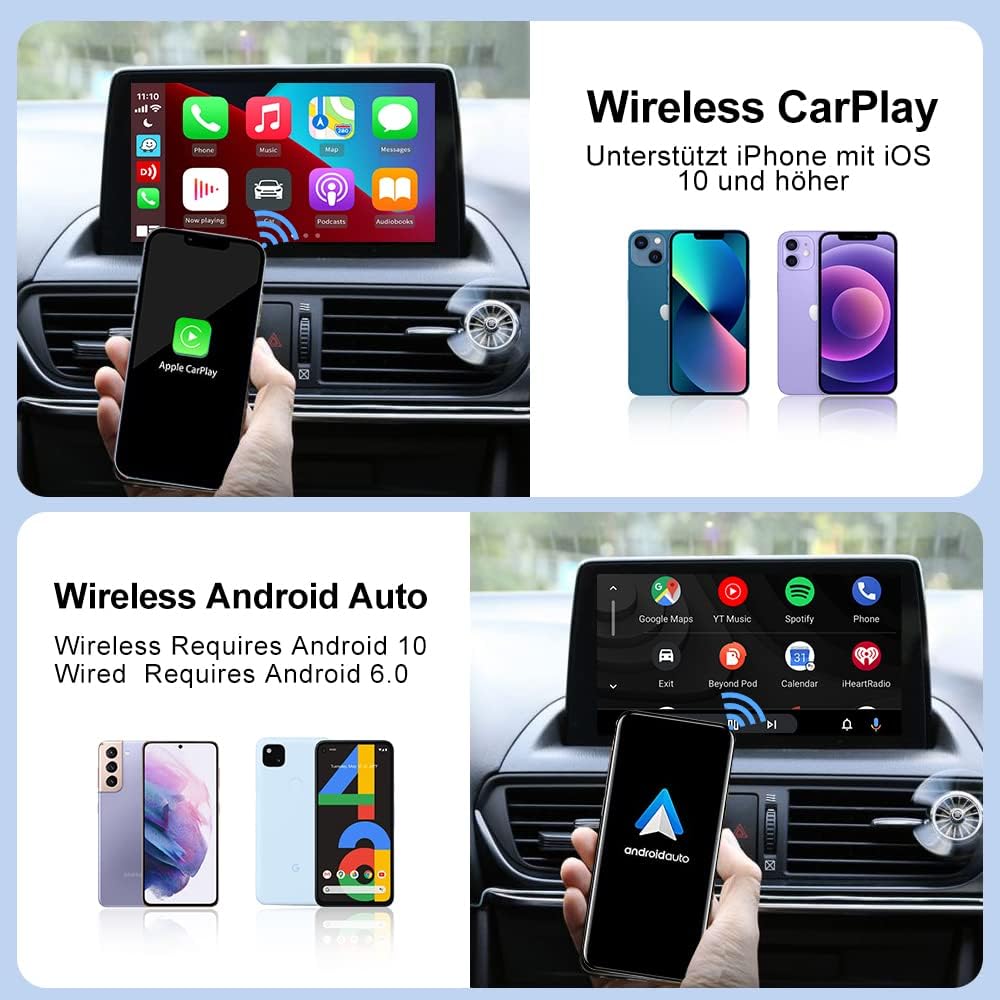 CarlinKit 4.0 Wireless CarPlay/Wireless Android Auto Adapter (Porsche/Mercedes/VW/etc.)