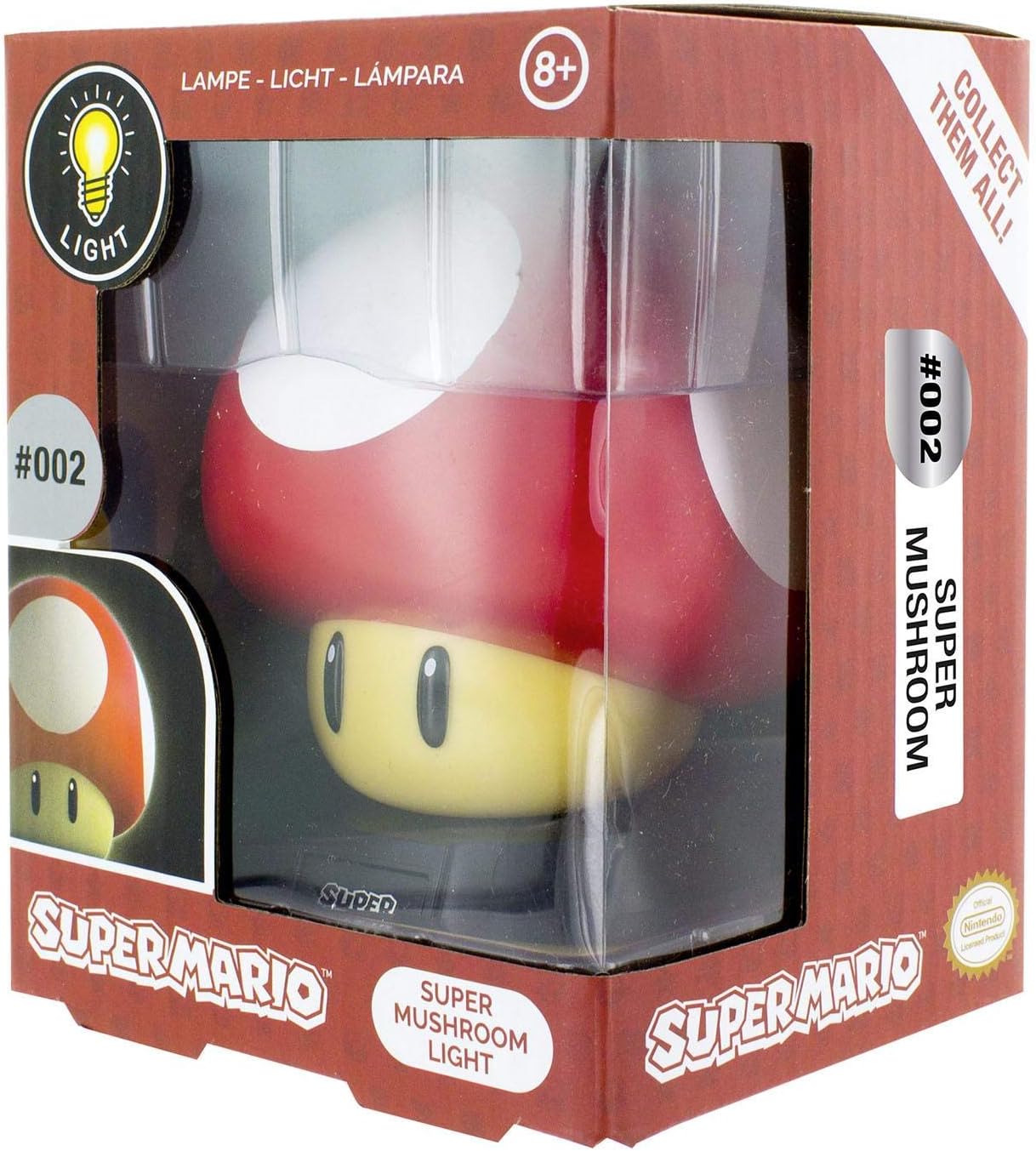 Super Mario Pilz Mushroom Icons Light Lampe Licht Nachtlicht