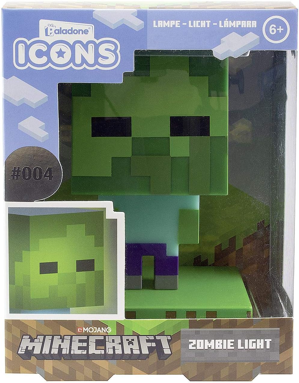Minecraft Zombie Icons Light Lampe Licht Nachtlicht