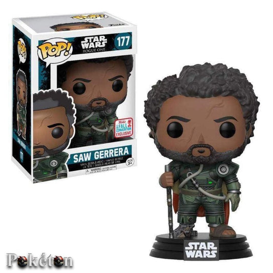 FUNKO POP Star Wars Rogue One #177 Saw Gerrera - 2017 Fall Convention - Figur NEU OVP