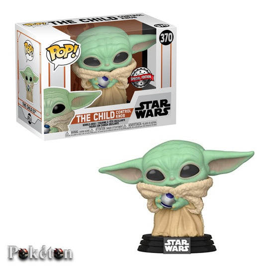 FUNKO POP Star Wars #370 The Child Control Knob (Baby Yoda Mandalorian) - Vinyl Figur NEU