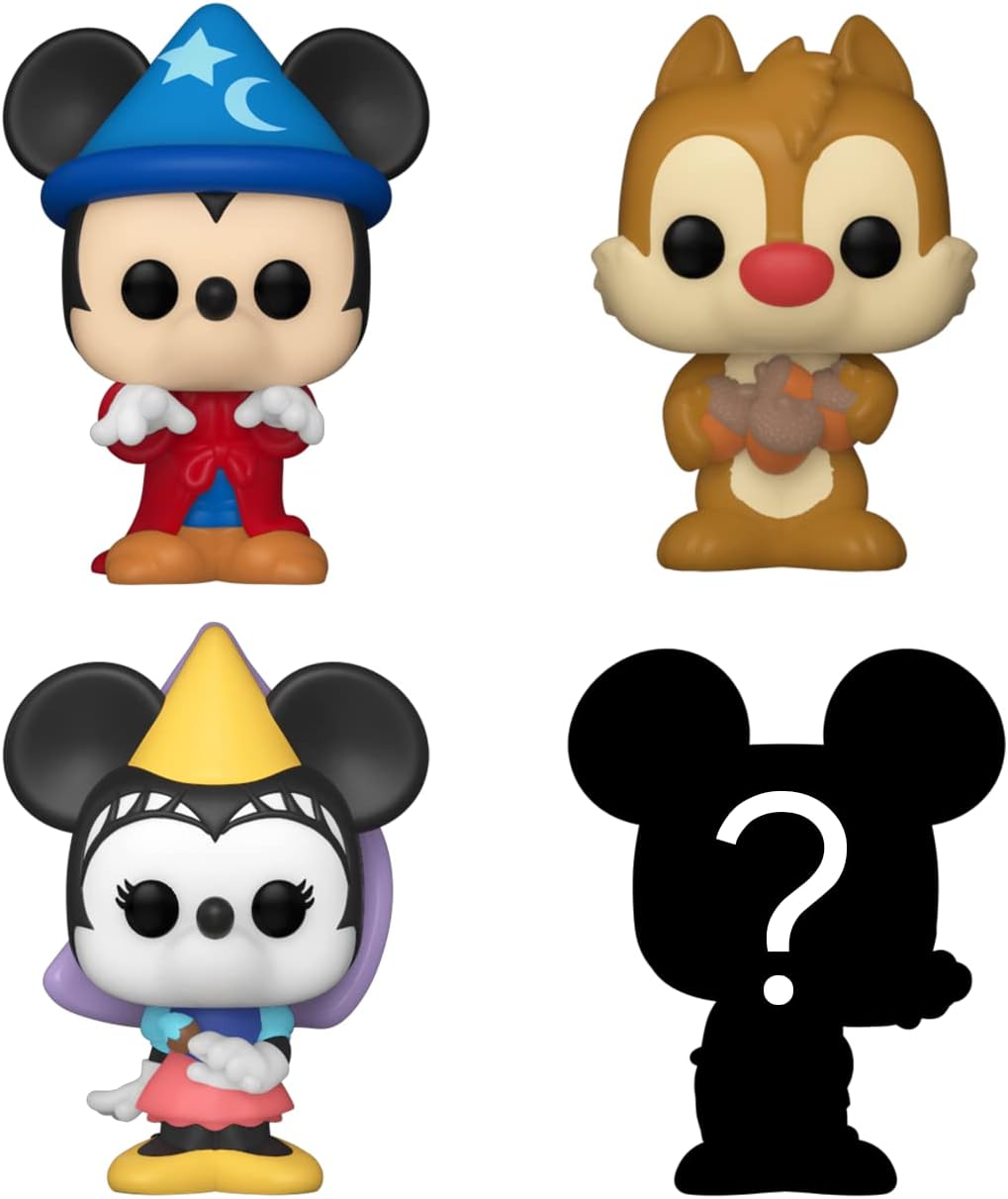 Funko Bitty POP! Disney - Sorcerer Mickey, Dale, Princess Minnie + Überraschungs-Figur
