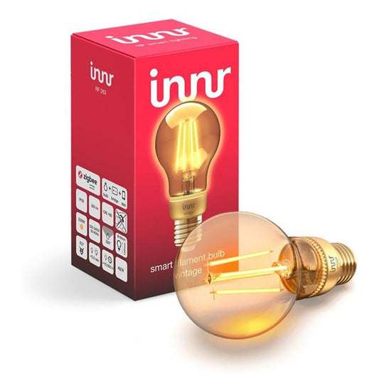 Innr E27 RF 263 Smart Filament LED Lampe - kompatibel Philips Hue, Alexa & Google (bridge erforderlich), Vintage, 2200K