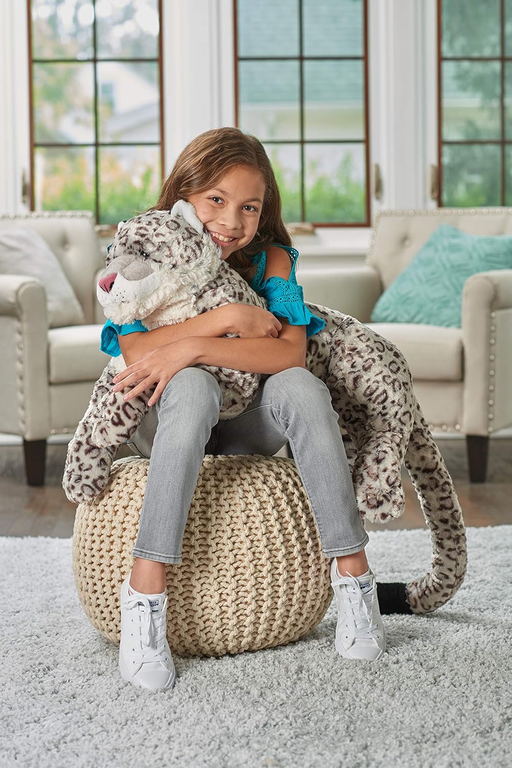Wild Republic Schneeleopard Stofftier Plüschtier Spieltier Kuscheltier 76cm