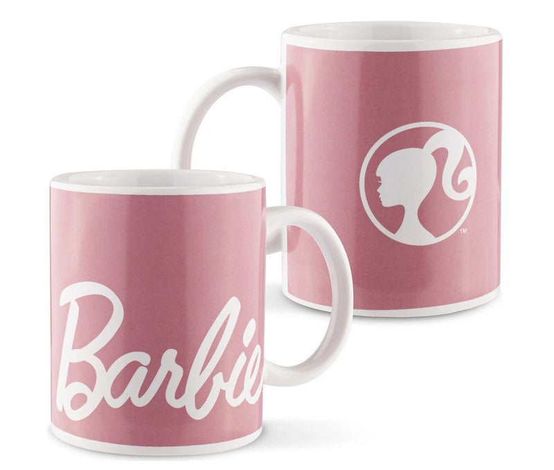 Barbie Tasse 350ml - Pinke Keramiktasse mit Barbie-Motiv - Original