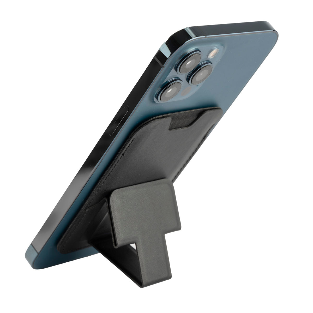 Kickstand Wallet braun Karten-Etui Handy Smartphone Halterung for Apple Ihpone Samsung & more