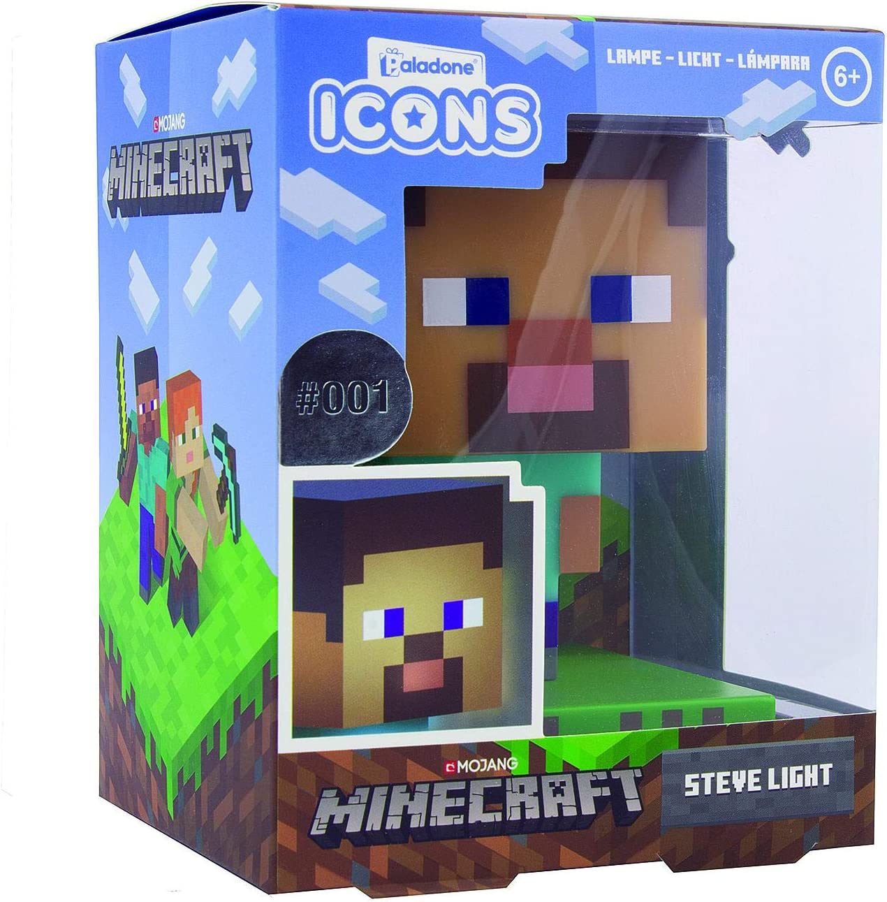 Minecraft Steve Icons Light Lampe Licht Nachtlicht