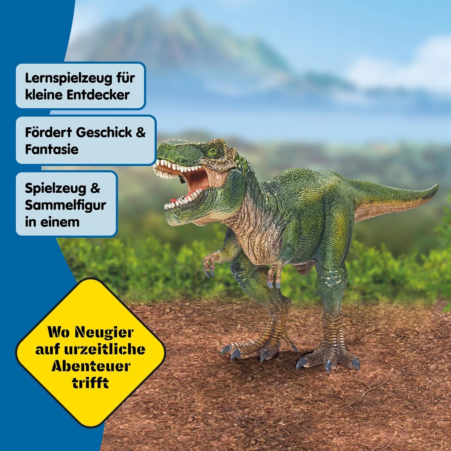 SCHLEICH Dinosaurs Tyrannosaurus Rex 14525 detailgetreuer Dino mit beweglichem Kiefer