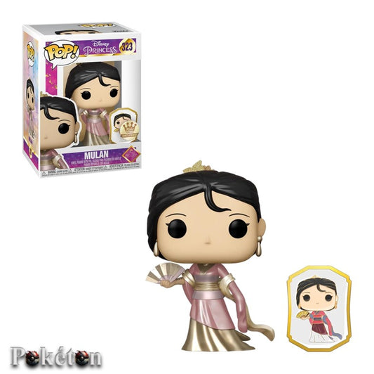 FUNKO POP Disney Princess Celebration #323 Mulan mit Pin - Vinyl Figur OVP NEU