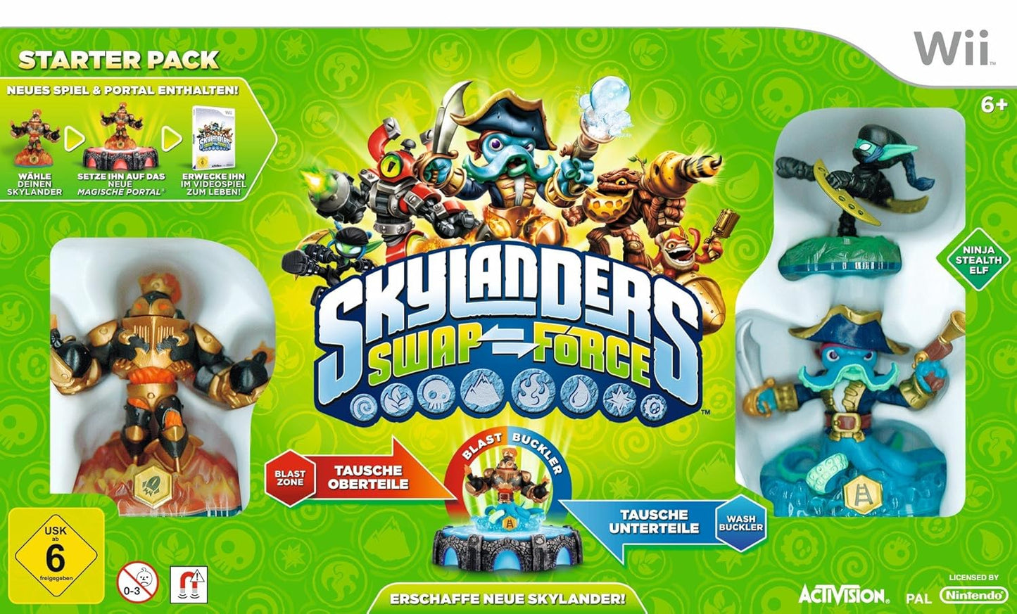 Skylanders Swap Force Starter Pack - Nintendo Wii - gebraucht