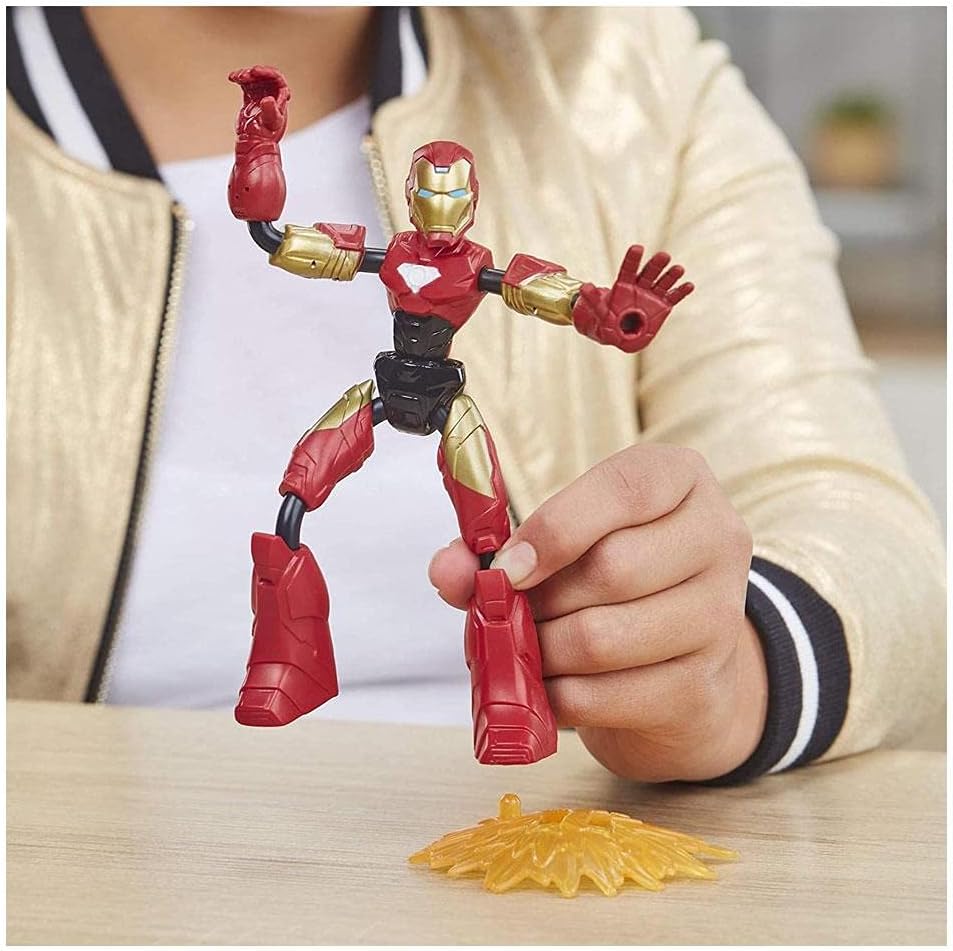 Marvel Avengers Iron Man auf Motorrad Flex Rider Actionfigur Spielfigur Kinder - Hasbro F0244