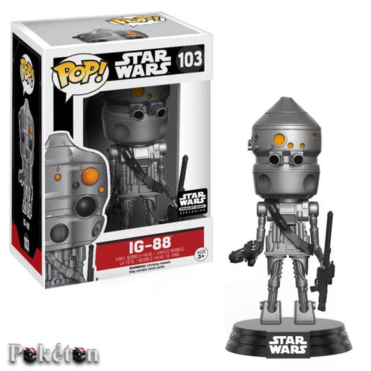 FUNKO POP Star Wars #103 IG-88 - Smuggler's Bounty exclusive - Vinyl Figur NEU OVP