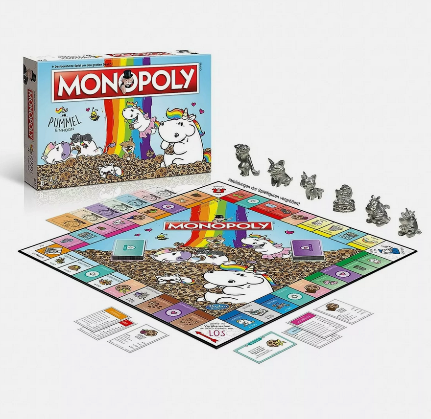 Hasbro Monopoly Pummeleinhorn Pummel Einhorn Brettspiel Gesellschaftsspiel - NEU