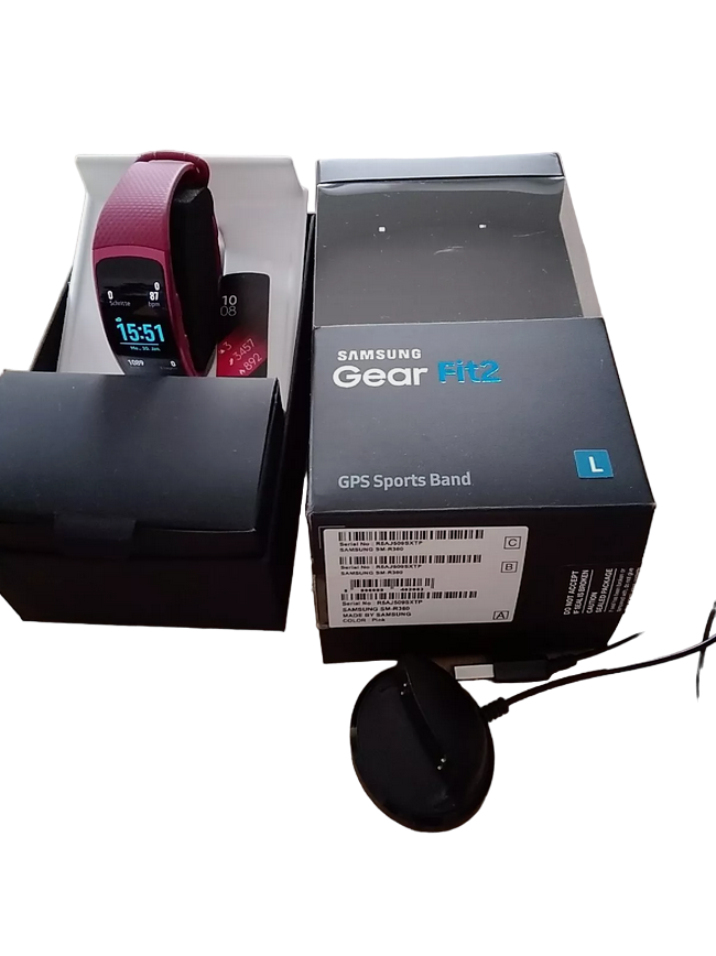 Samsung Gear Fit 2 Smartwatch pink - gebraucht