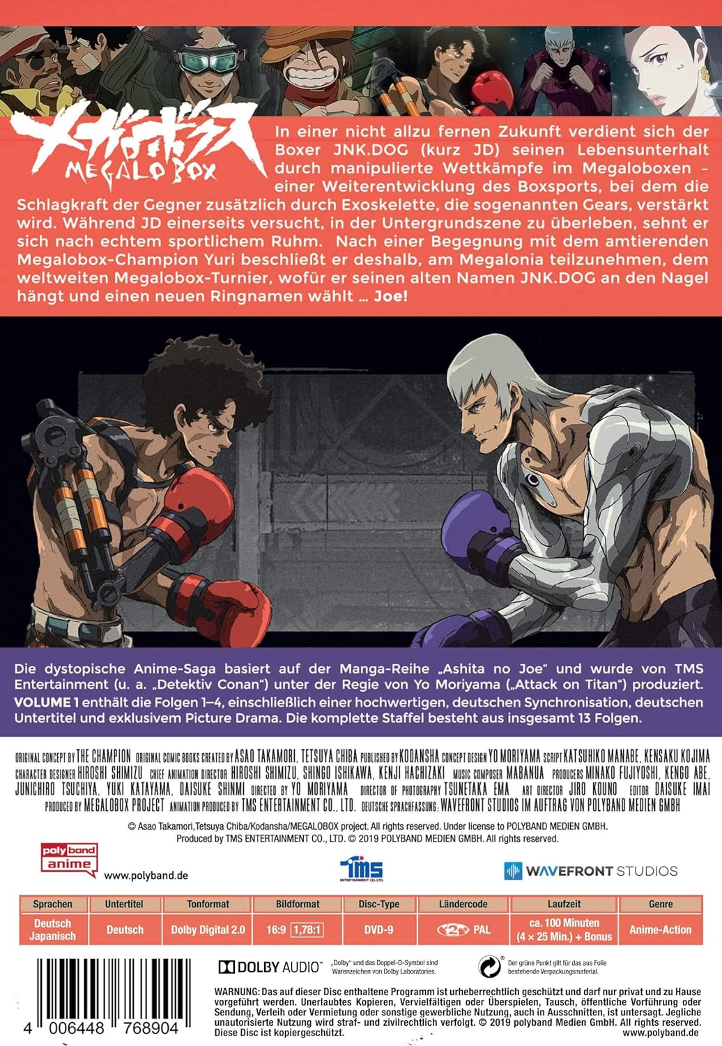 Megalobox - Volume 1 - DVD - Limitierte Edition mit Sammelschuber - NEU OVP