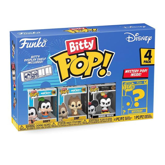 Funko Bitty POP! Disney - Goofy, Chip, Minnie Mouse + Überraschungs-Figur