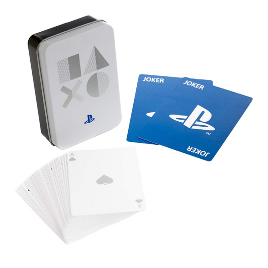 Paladone Playstation PS5 Spielkarten und Konsole als Tin Box – Standard Deck für Gamer