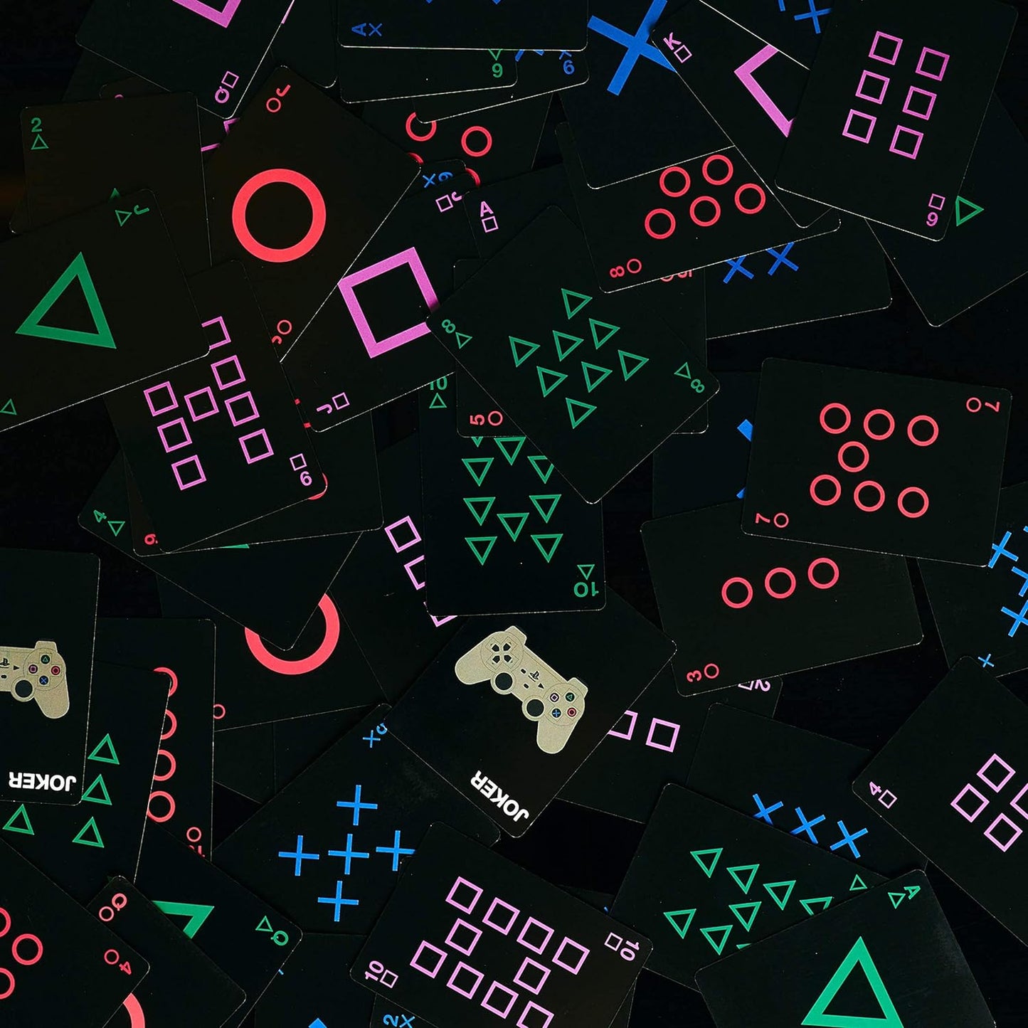 Paladone Playstation Spielkarten und Konsole als Tin Box – Standard Deck für Gamer