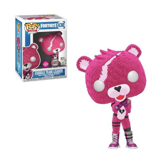 FUNKO POP - Fortnite #430 Cuddle Team Leader (Flocked) - Vinyl Figur NEU