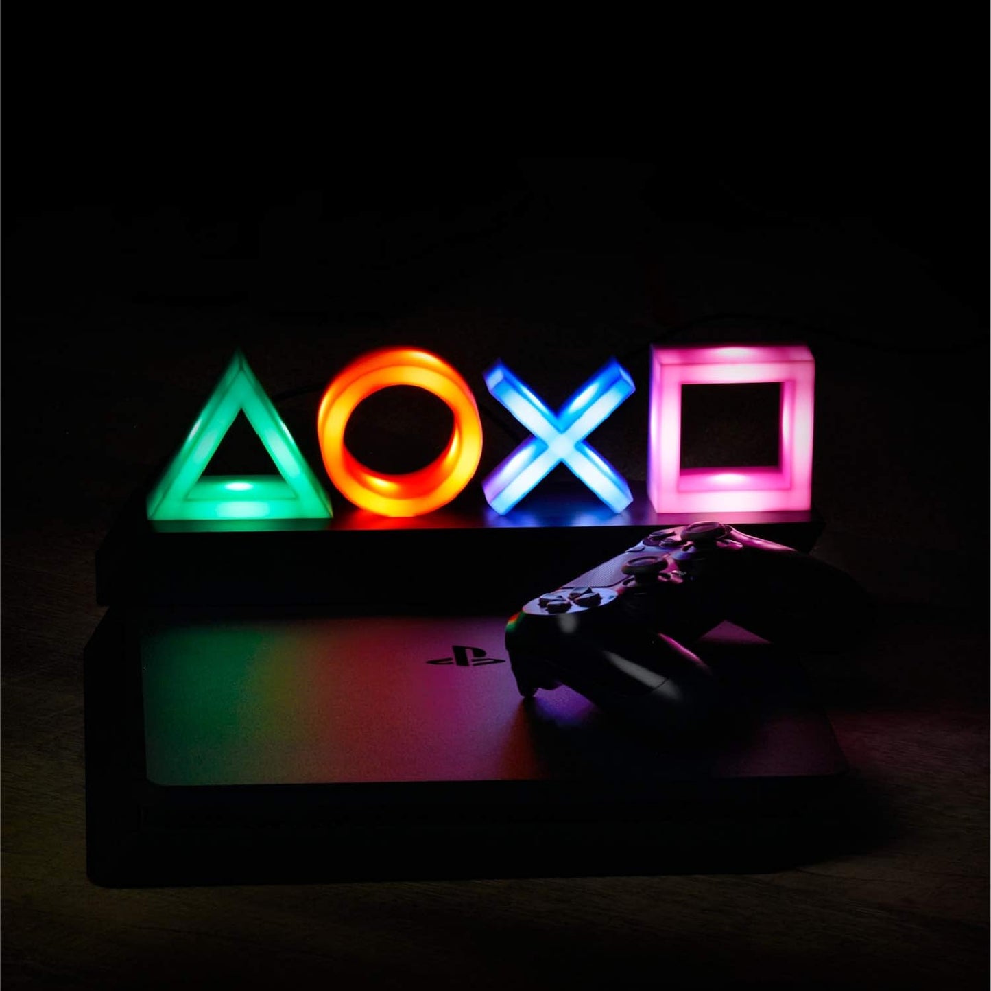 Playstation Icons Light Gaming Lampe Licht Nachtlicht mit 3 Modi - gebraucht