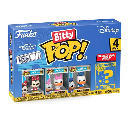 Funko Bitty POP! Disney - Minnie Mouse, Daisy, Donald Duck + Überraschungs-Figur