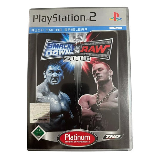 Playstation 2 Ps2 - Smackdown vs Raw 2006 - Platinum - gebraucht