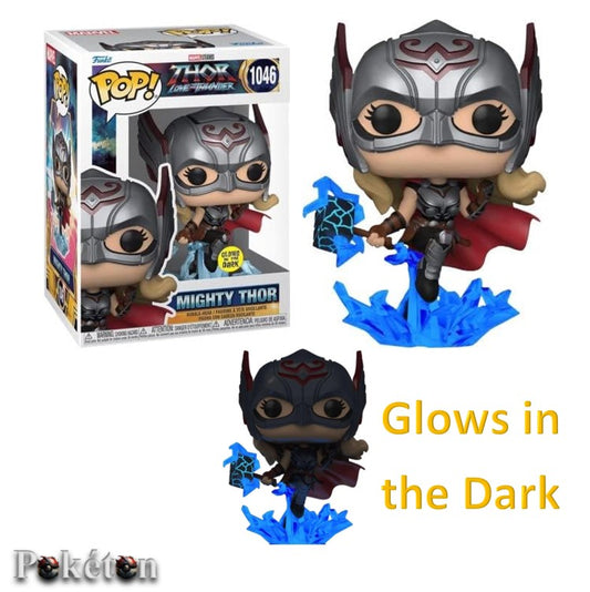 FUNKO POP Marvel #1046 Mighty Thor - Glows in the Dark - Bobble-Head Figur - Neu