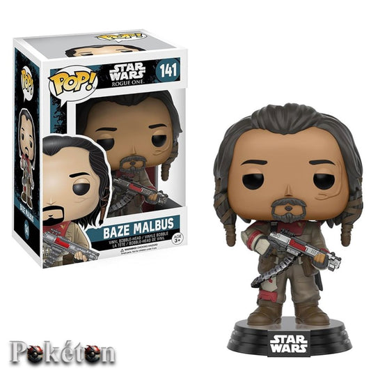 FUNKO POP Star Wars Rogue One #141 Baze Malbus - Vinyl Figur NEU