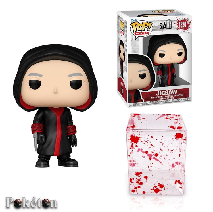 FUNKO POP Saw #1820 Jigsaw - Vinyl Figur + Blood Protector Box - Neu