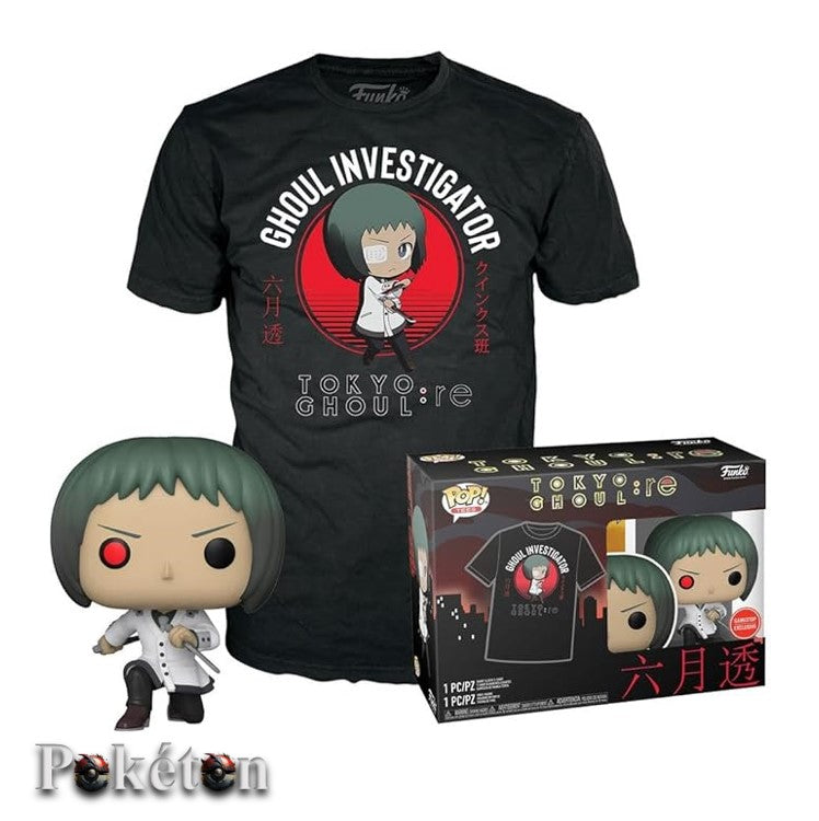 FUNKO POP Tokyo Ghoul: Re #1154 Toru Mutsuki + T-Shirt (M) - Vinyl Figur NEU