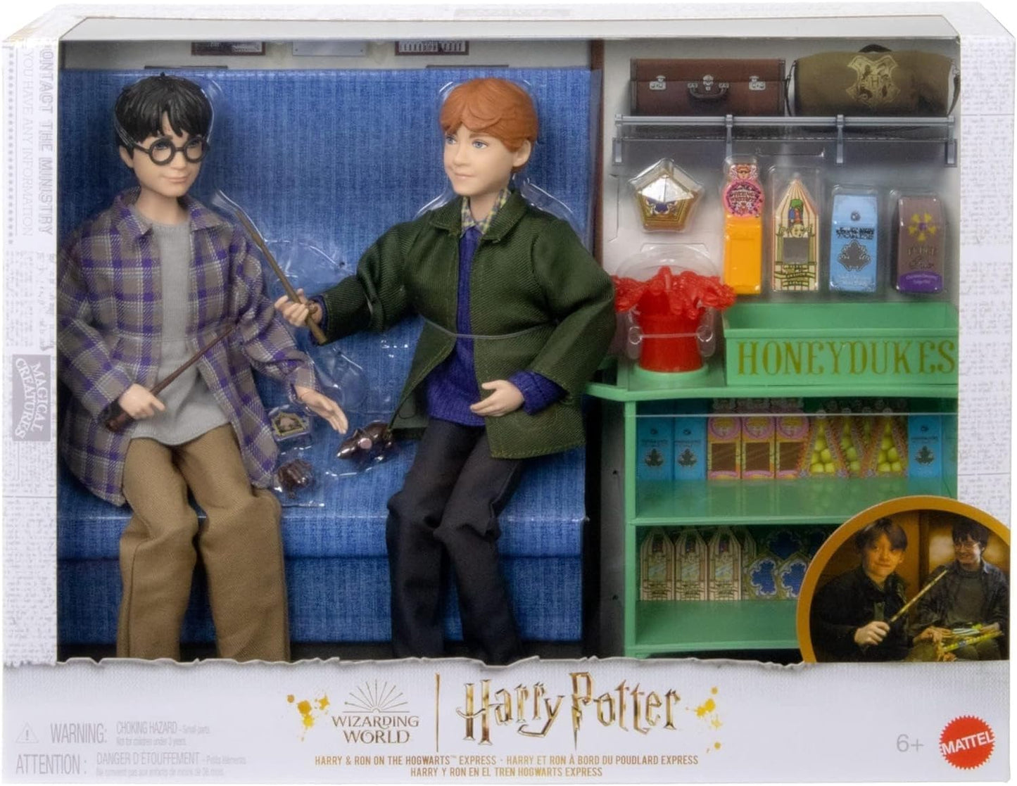 Mattel - Harry Potter & Ron Weasley im Hogwarts-Express-Set