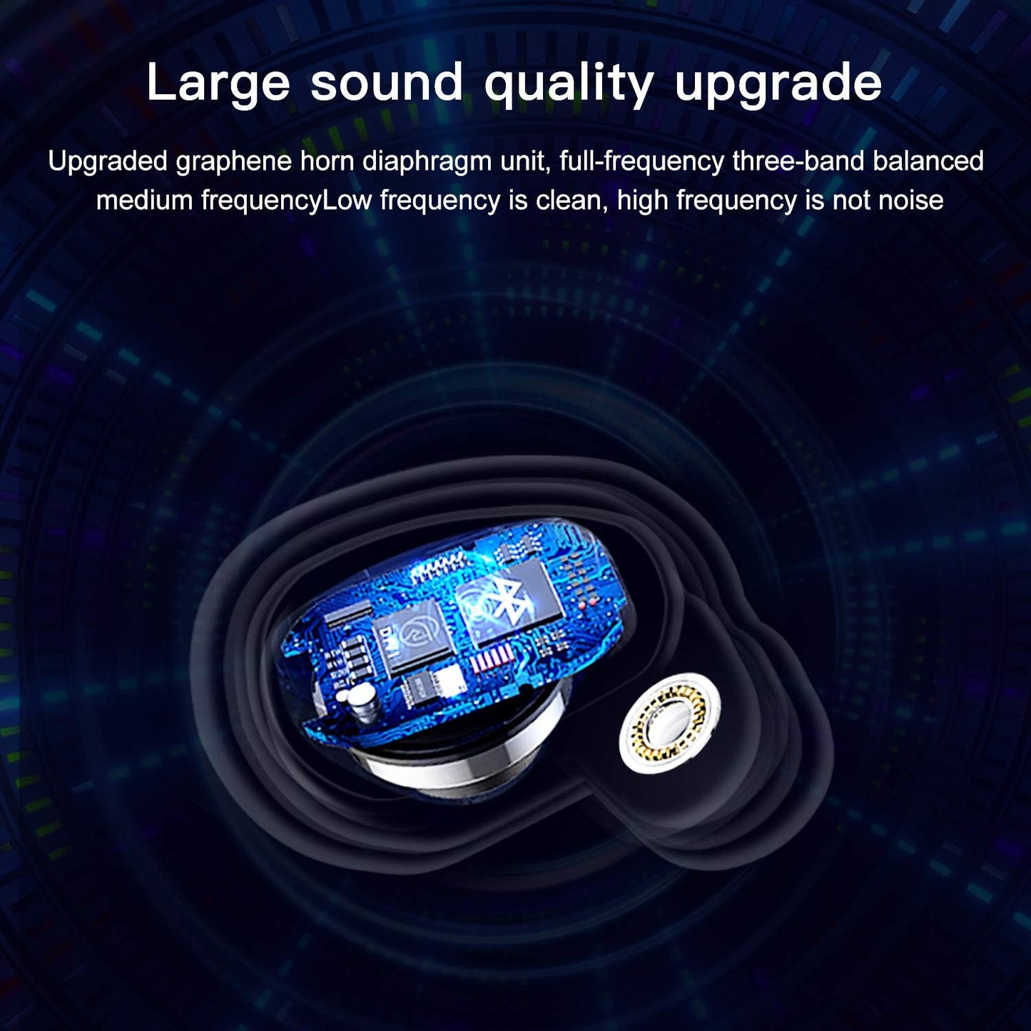 Umi Bluetooth Kopfhörer Sport Metall Rose Gold In Ear Kabellos IPX7 wasserdicht LED