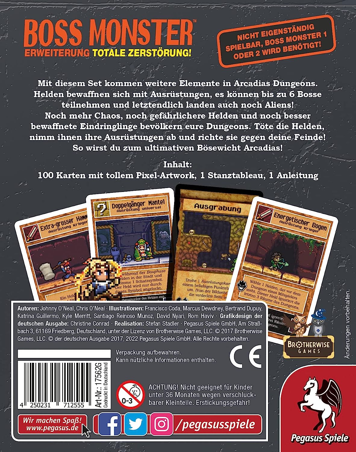 Boss Monster Erweiterung - Totale Zerstörung - Kartenspiel Gesellschaftsspiel