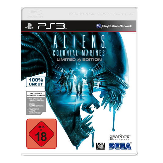 Ps3 Playstation 3 - Aliens Colonial Marines - Limited Edition - gebraucht