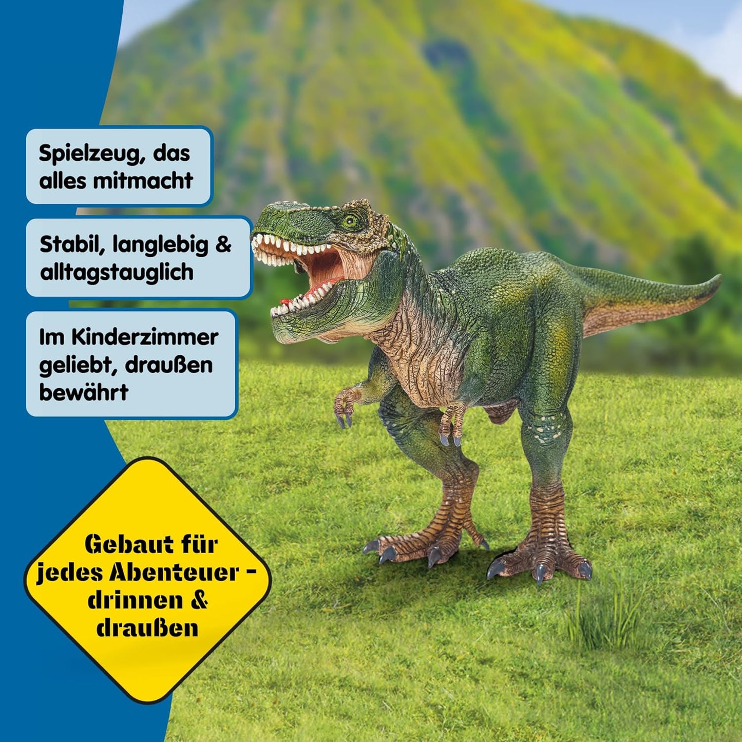 SCHLEICH Dinosaurs Tyrannosaurus Rex 14525 detailgetreuer Dino mit beweglichem Kiefer