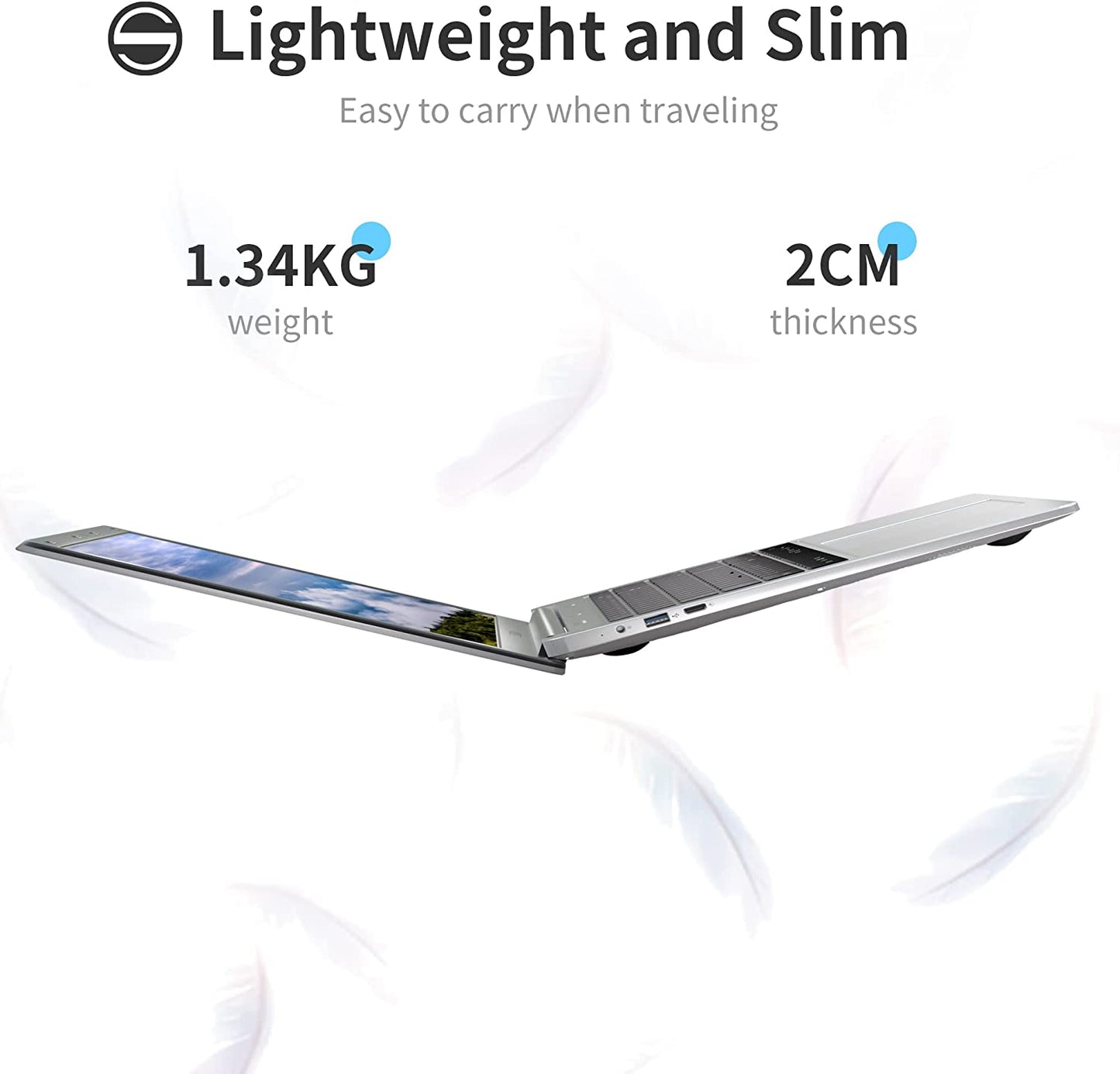 SGIN M15 15,6 Zoll Laptop 4 GB DDR4 RAM 128 GB SSD (TF 512 GB) Windows 11 - silber