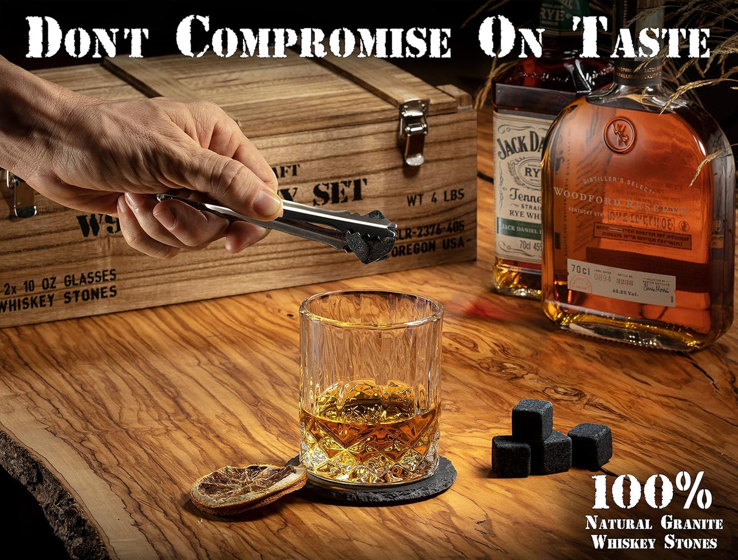 Mixology & Craft Whisky Set Geschenkset (Gläser, Steine, Untersetzer und mehr) - NEU