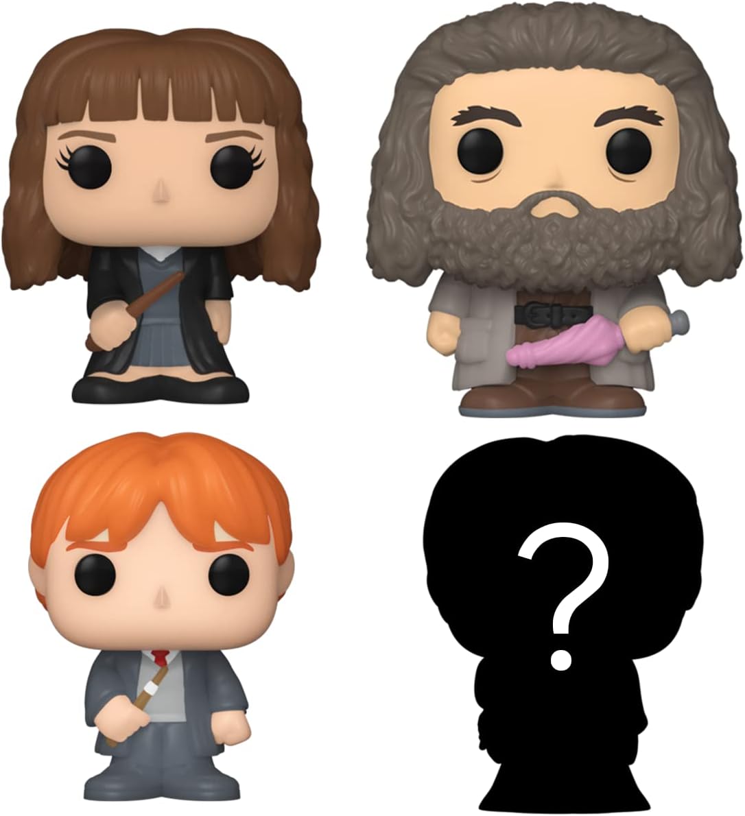 Funko Bitty POP! Harry Potter - Hermine Granger, Hagrid, Ron Weasley + Überraschungs-Figur
