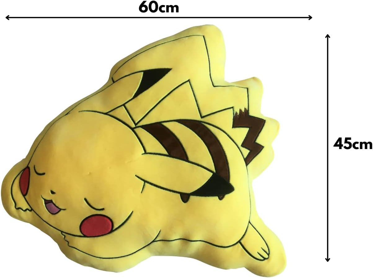 Pokemon Pikachu Kissen Plüschtier Stofftier 60cm Merchandise Kinder Couch Bett Deko