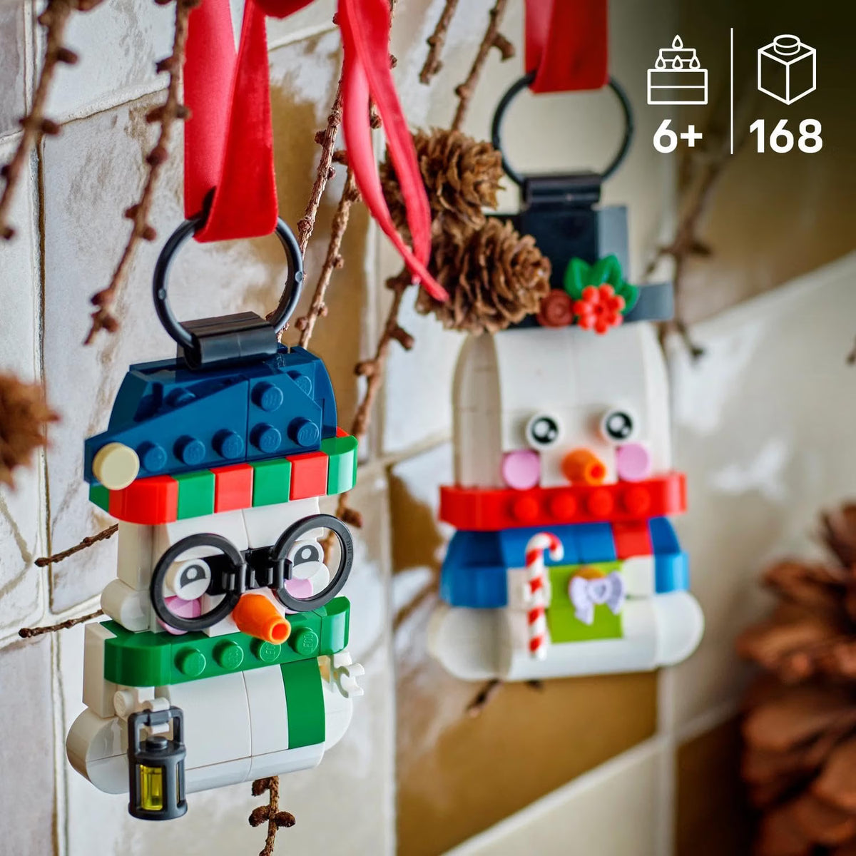 LEGO 40812 Snowman Ornaments Deko Schneemänner Weihnachten / 168 Teile - NEU