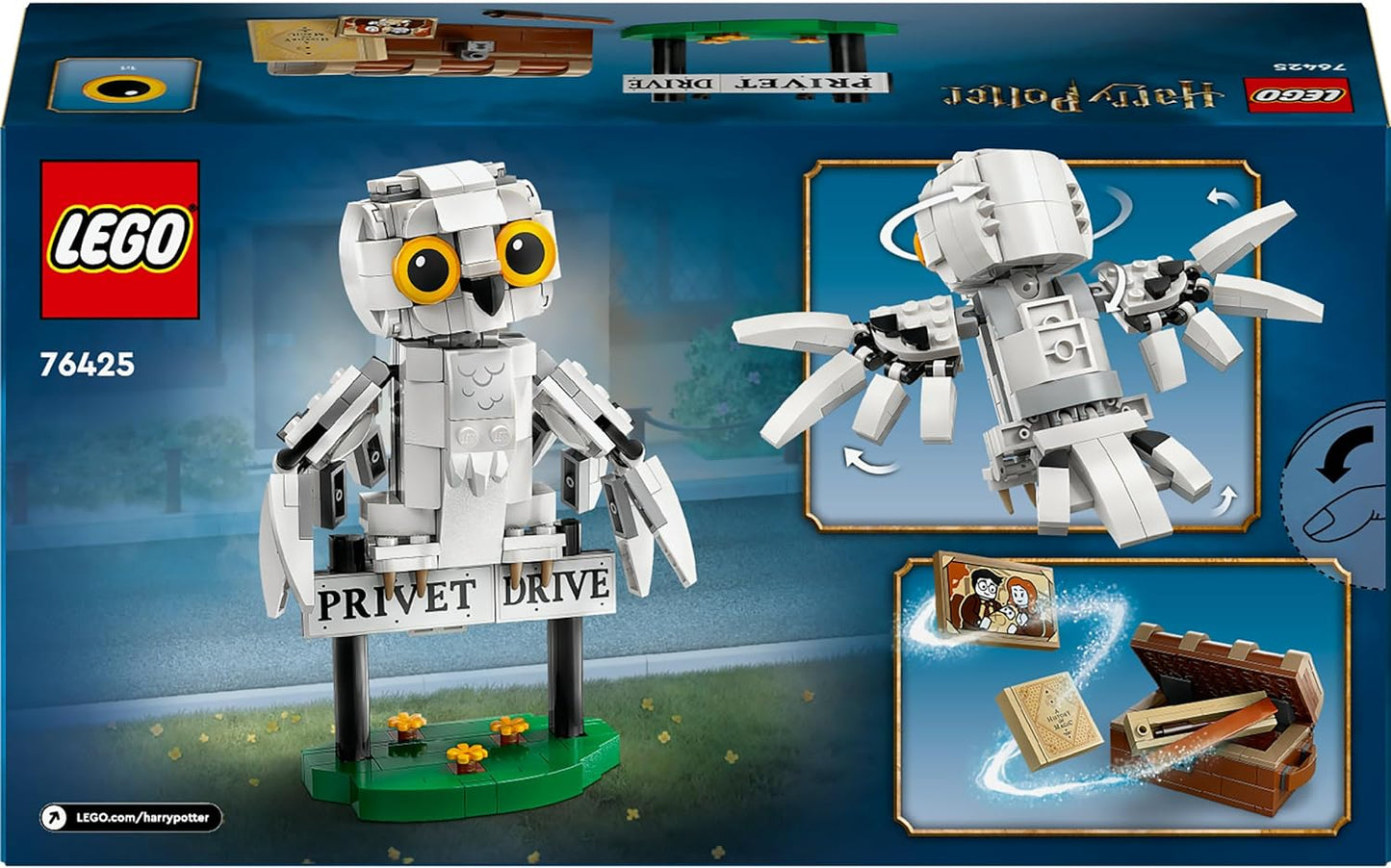 LEGO 76425 Harry Potter Hedwig Eule im Ligusterweg 4 Privet Drive - NEU OVP