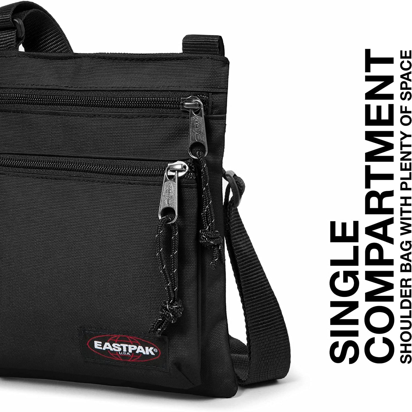 Eastpak Rusher Umhängetasche, 23 cm, Schwarz (Black)